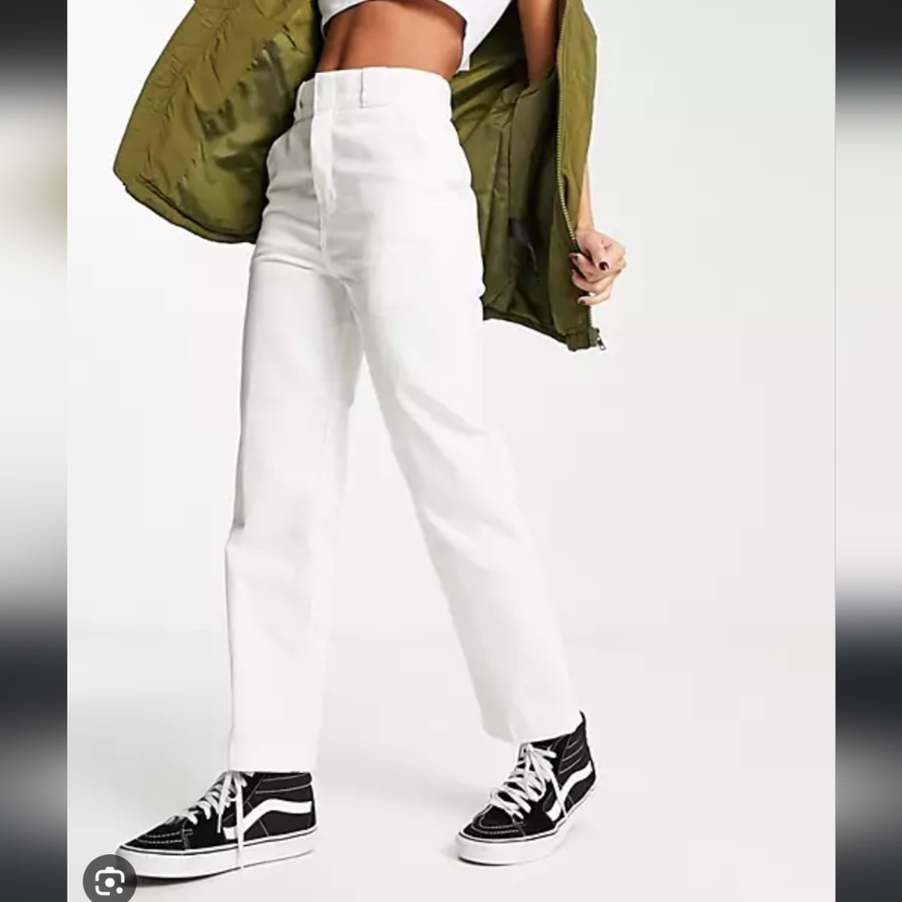 Dickies white straight leg pants